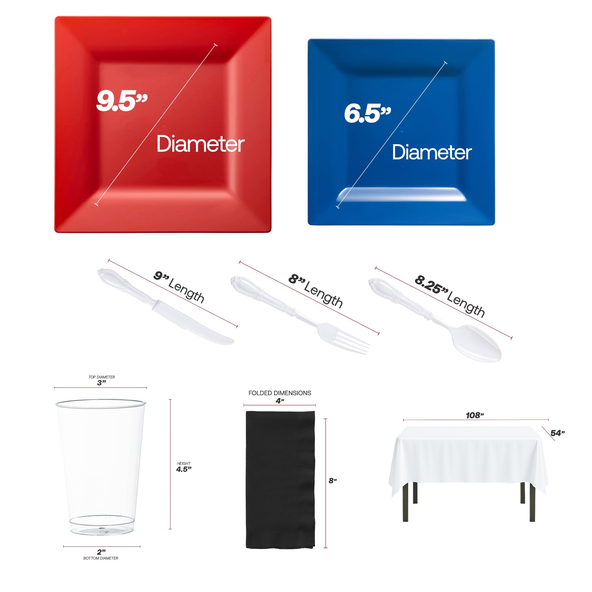 Red, Blue and White NFL / NBA / MLB Set