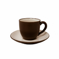 Noritake Colorwave Chocolate Espresso Cup and Saucer Set