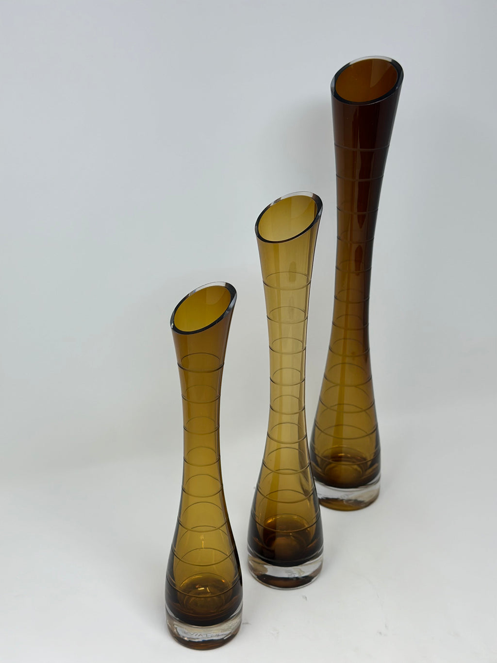 Mikasa Enchanted Forest Glass Vase - Set of 3