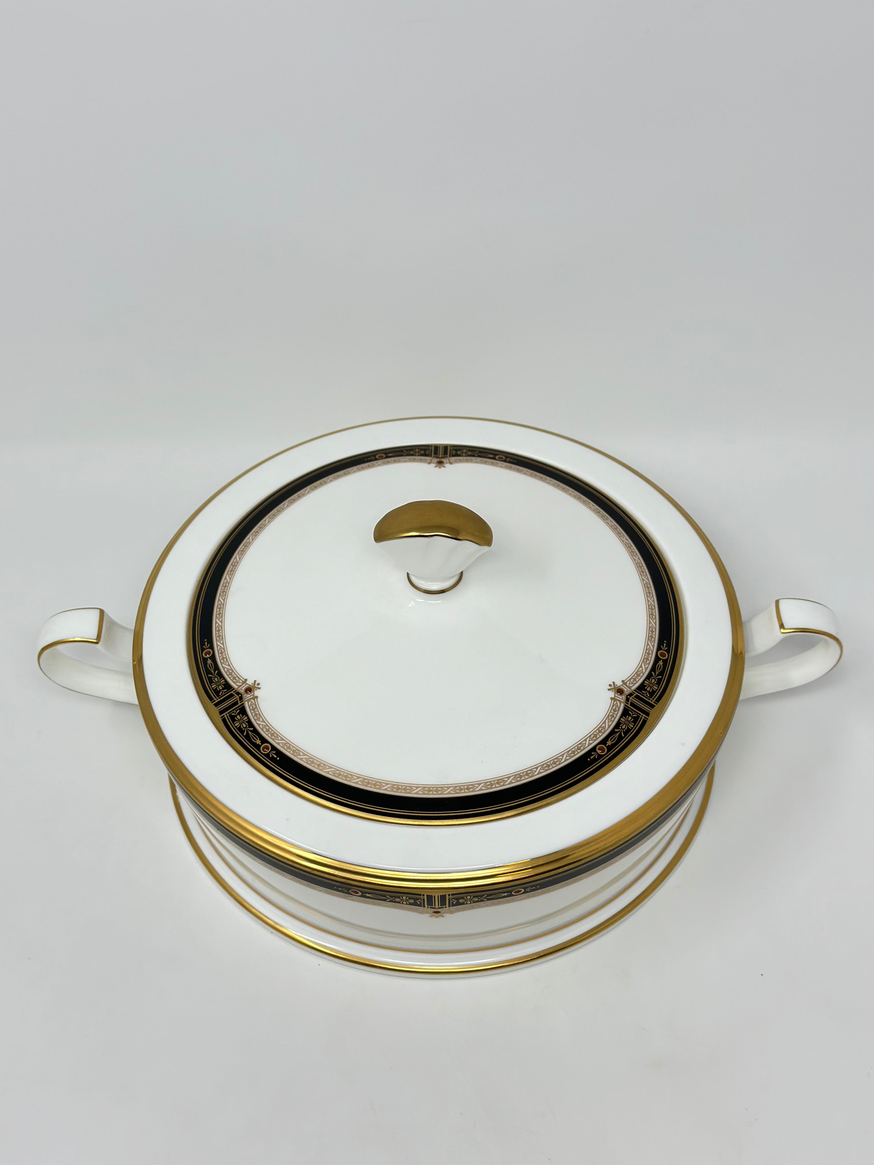Noritake Gold and Sable Covered Vegetable