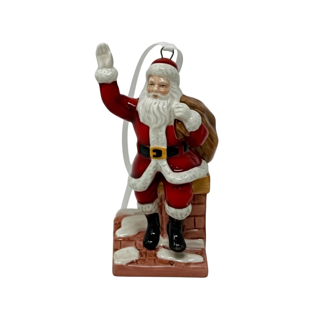 Royal Doulton Santa On Chimney Ornament