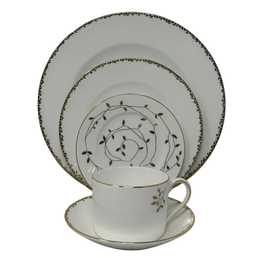 Wedgwood Vera Wang Gilded Leaf - 5 Piece Place Setting