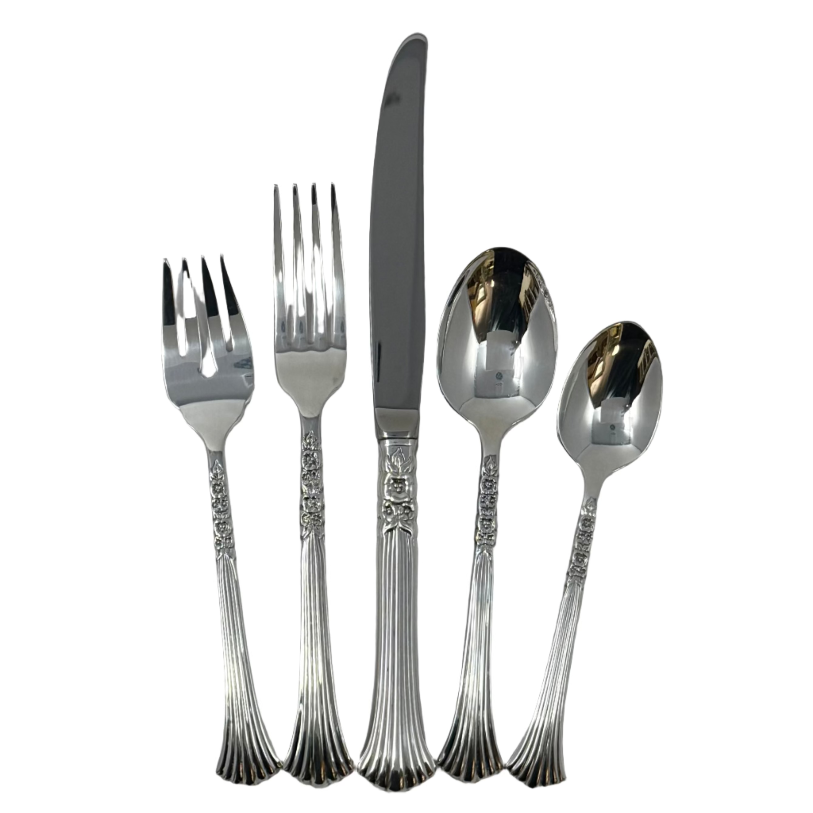 Oneida Floral Queen Silverplate 5-Piece Place Setting