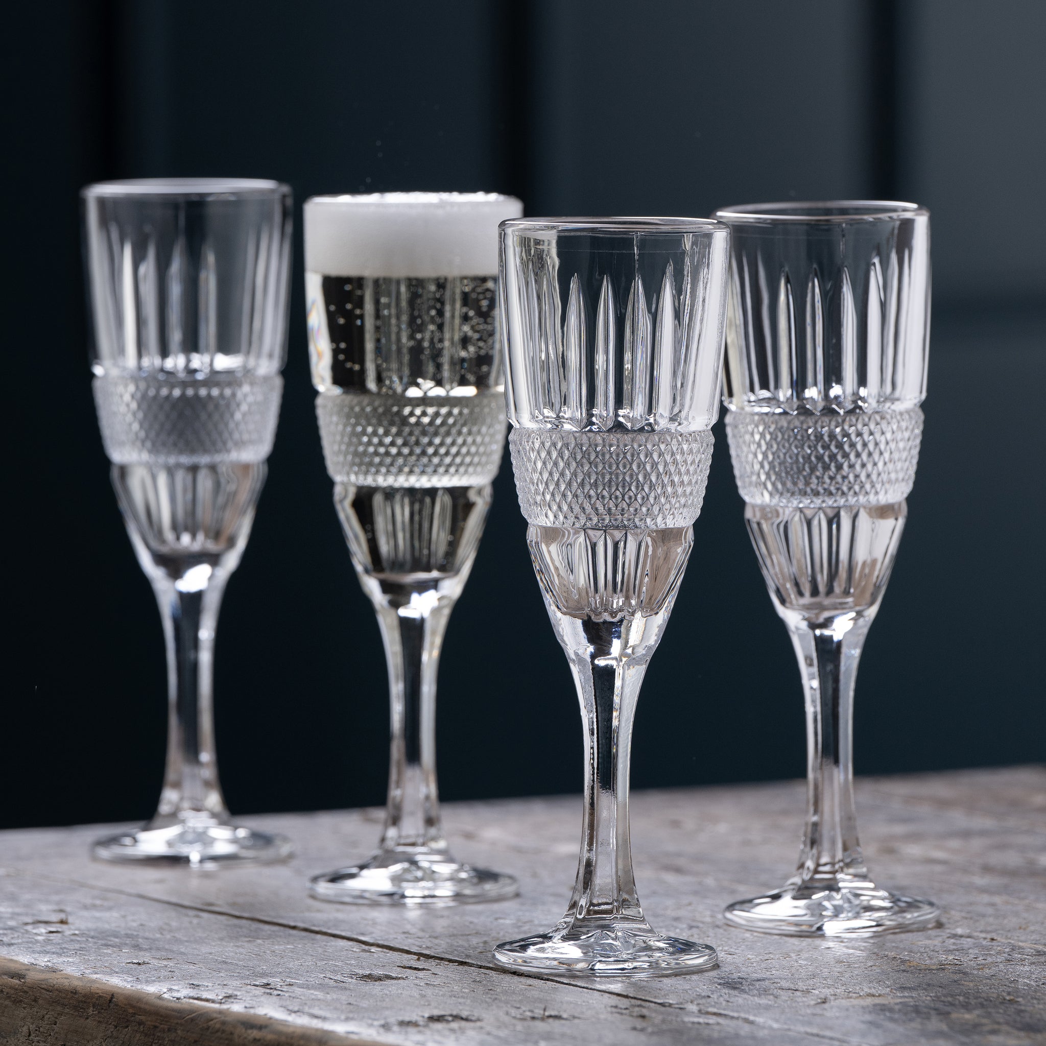 Galway Crystal Eyre Flute Set of 4