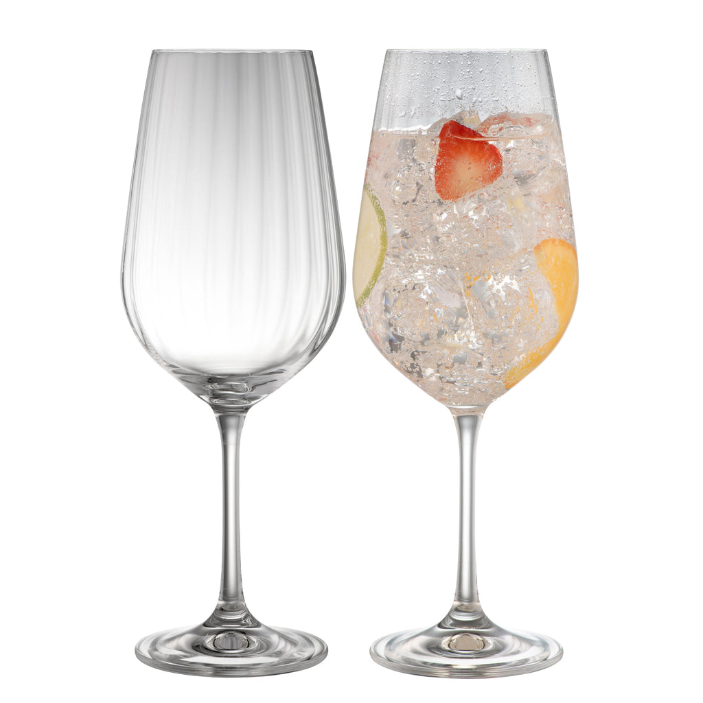 Galway Crystal Erne Spritz/Goblet Pair
