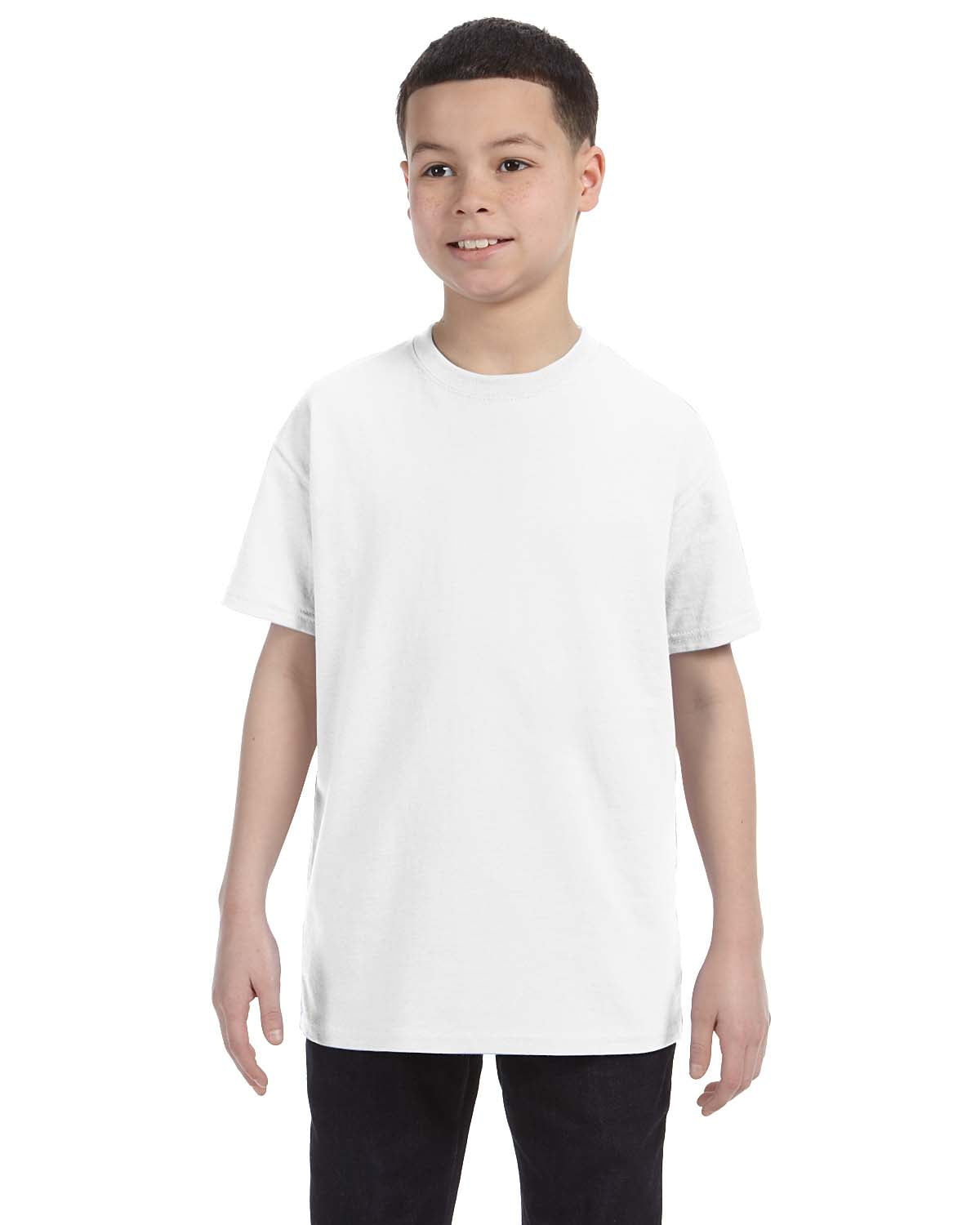 FBA Case of Gildan G5000 T-Shirt White Customized Tee Youth Sizes (Qty 6)