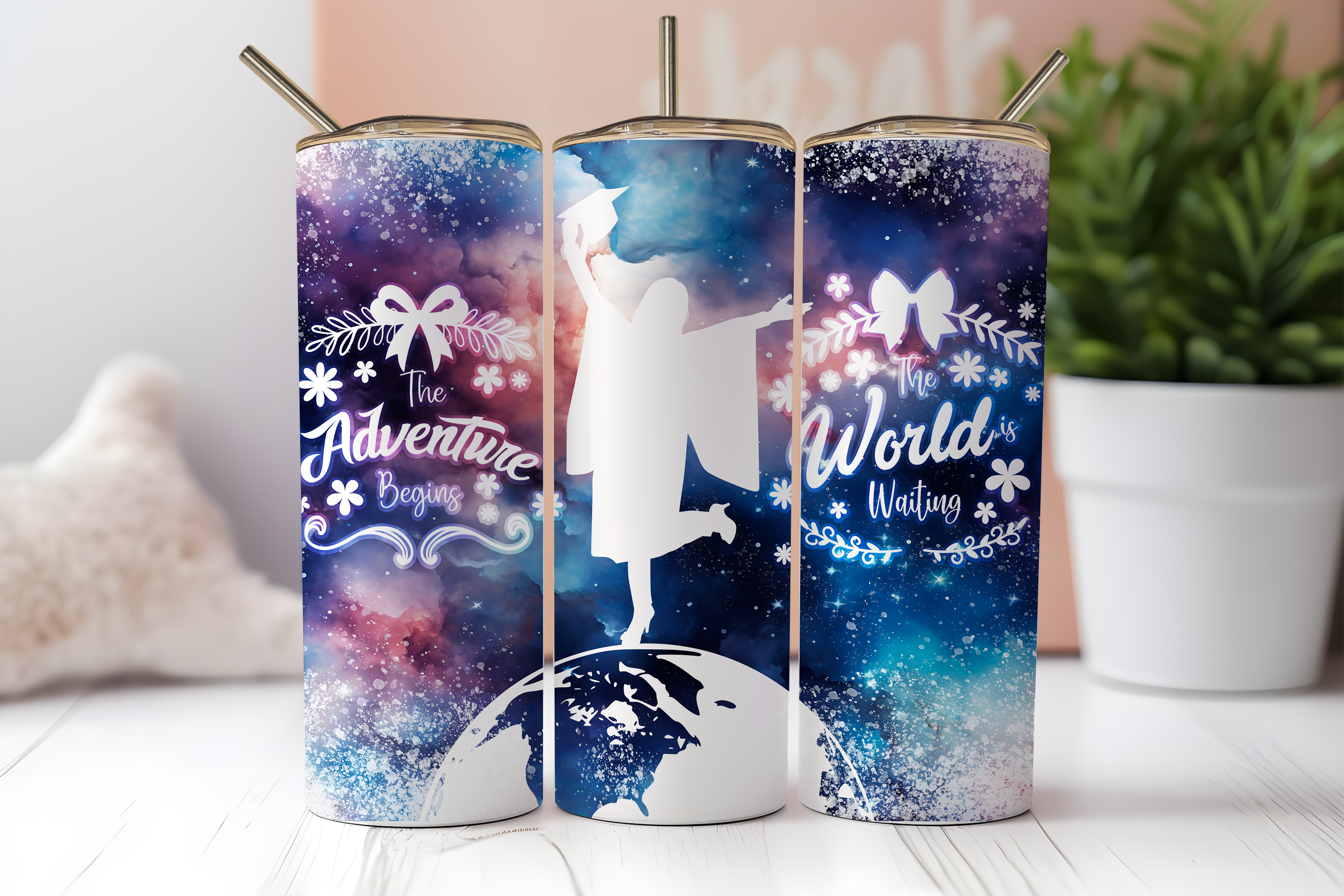 Digital Sublimation Designs - Graduation Tumbler Wraps