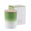 Galway Crystal Lemon Balm & Spearmint Wooden Lid Jar Candle Large