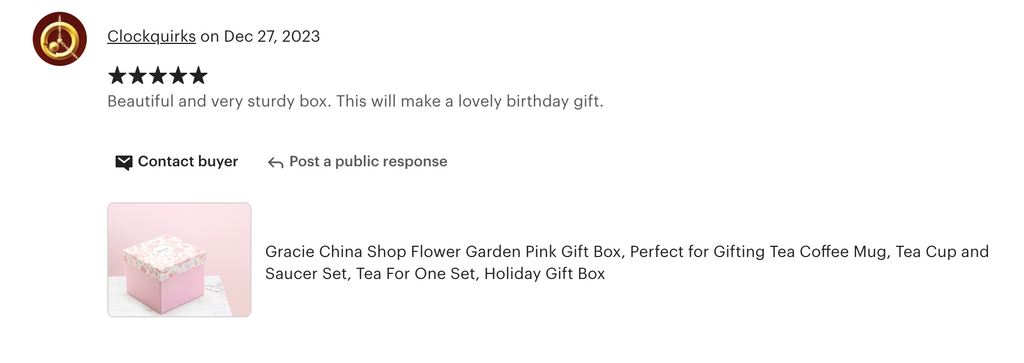 Flower Garden Pink Gift Box