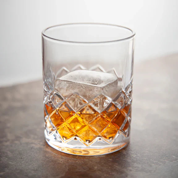 Double Old-Fashioned 2pc Glass Set & 2pc Ice Cube Mould Set