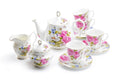 Grace's Rose Bone China 11-Piece Tea Set