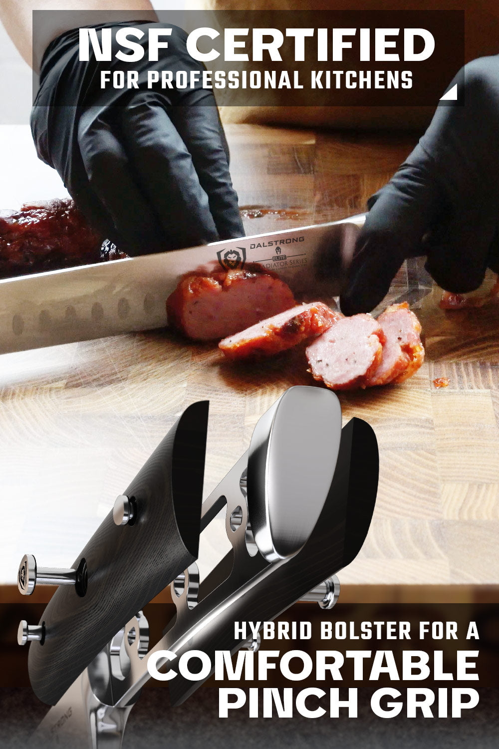 Slicing Carving Knife 8" | Gladiator Series | NSF Certified | Dalstrong ©