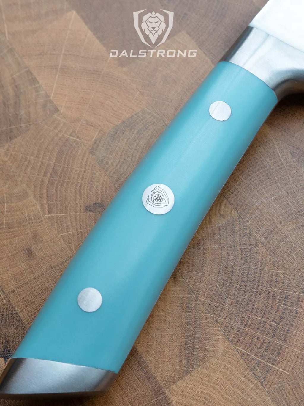 Chef Knife 8" | Aegean Teal Handle | Gladiator Series | NSF Certified | Dalstrong ©