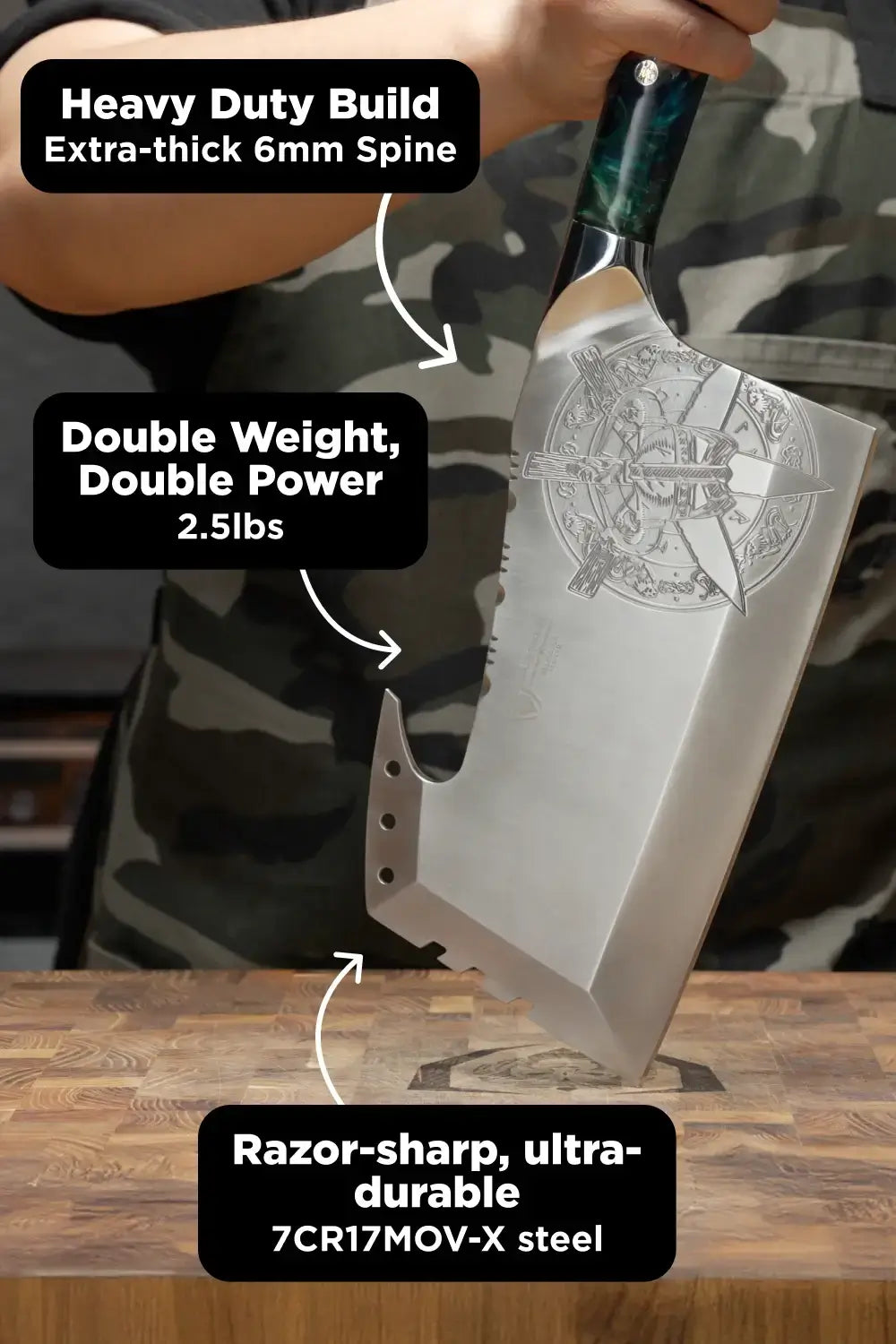 Obliterator Cleaver Knife | Valhalla Series | Dalstrong ©