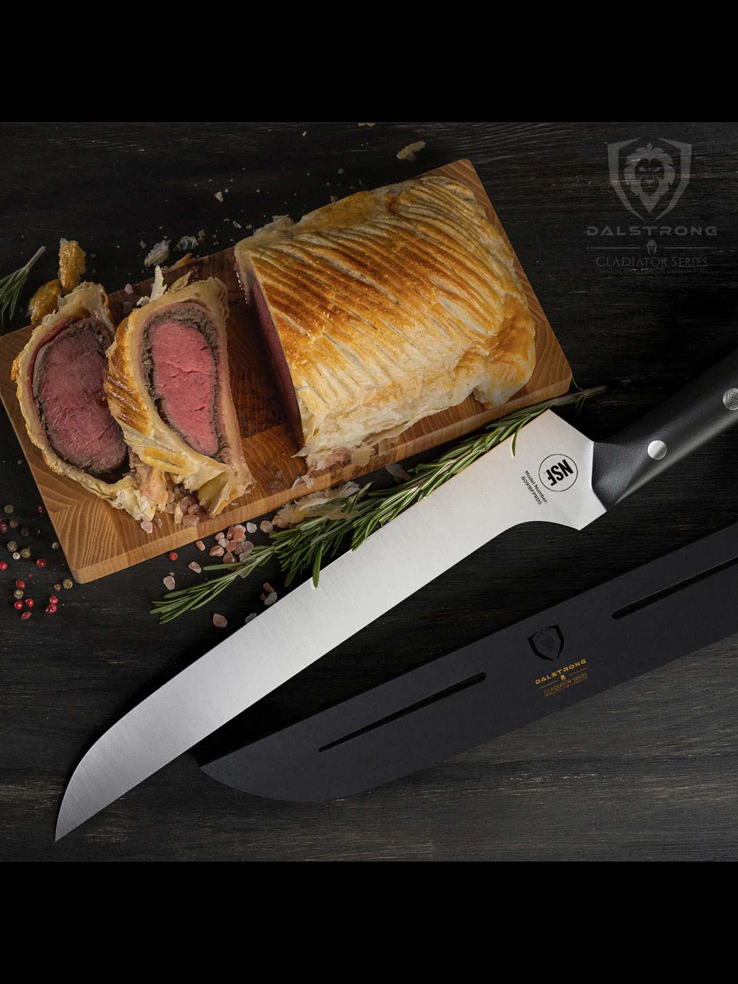 Slicing & Carving Knife 12" | Offset Blade | Gladiator Series | NSF Certified | Dalstrong ©