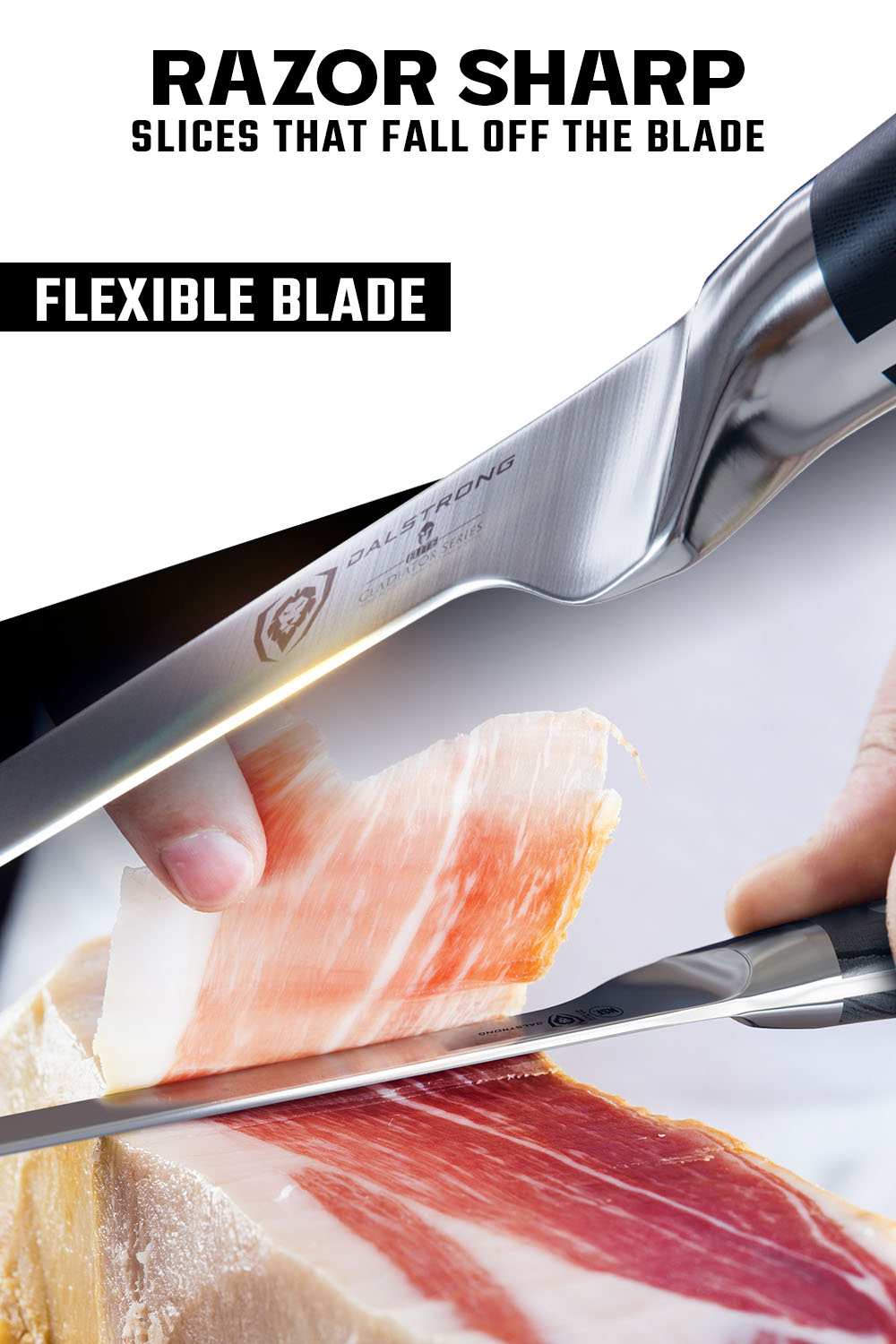 Spanish Style Meat & Ham Slicer 12" | Gladiator Series | NSF Certified | Dalstrong ©