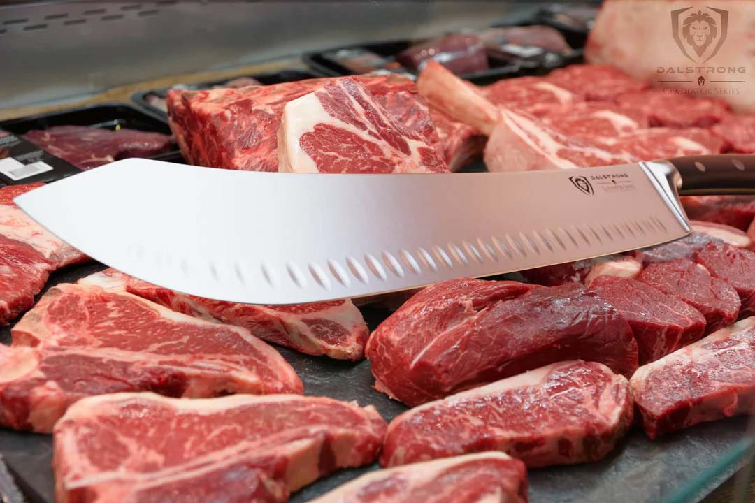 Extra-Long Bull Nose Butcher Knife 14" | Gladiator Series | NSF Certified | Dalstrong ©