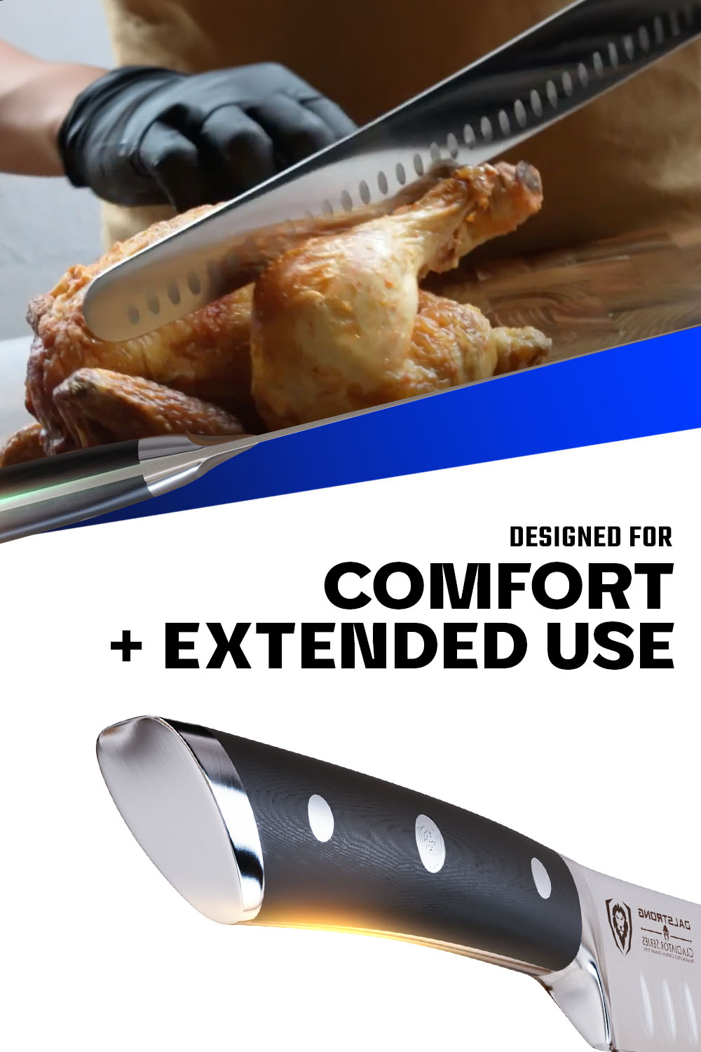 Slicing & Carving Knife 14" Extra-Long | Gladiator Series | NSF Certified | Dalstrong ©