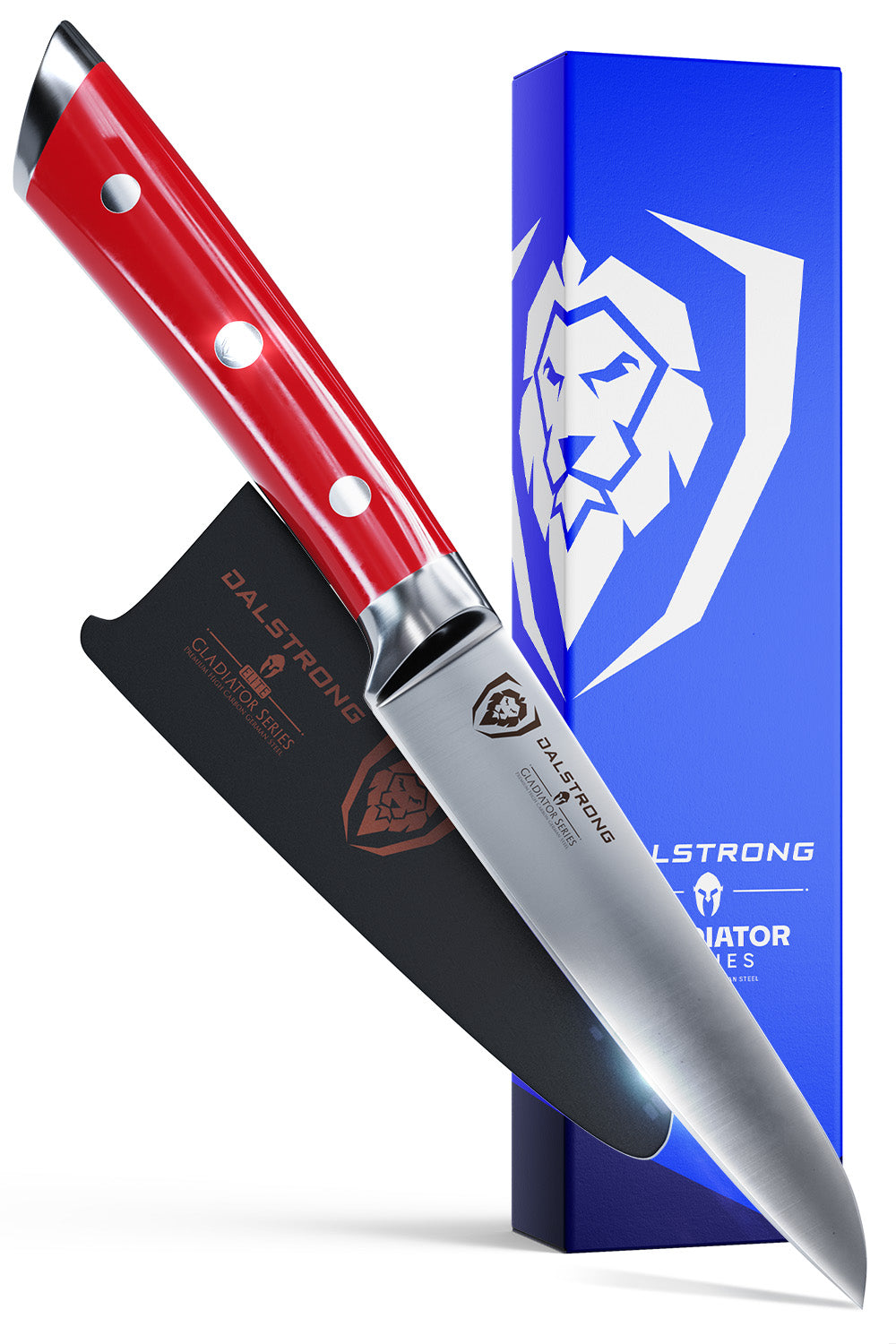 Paring Knife 3.5" | Crimson Red ABS Handle | Gladiator Series | NSF Certified | Dalstrong ©