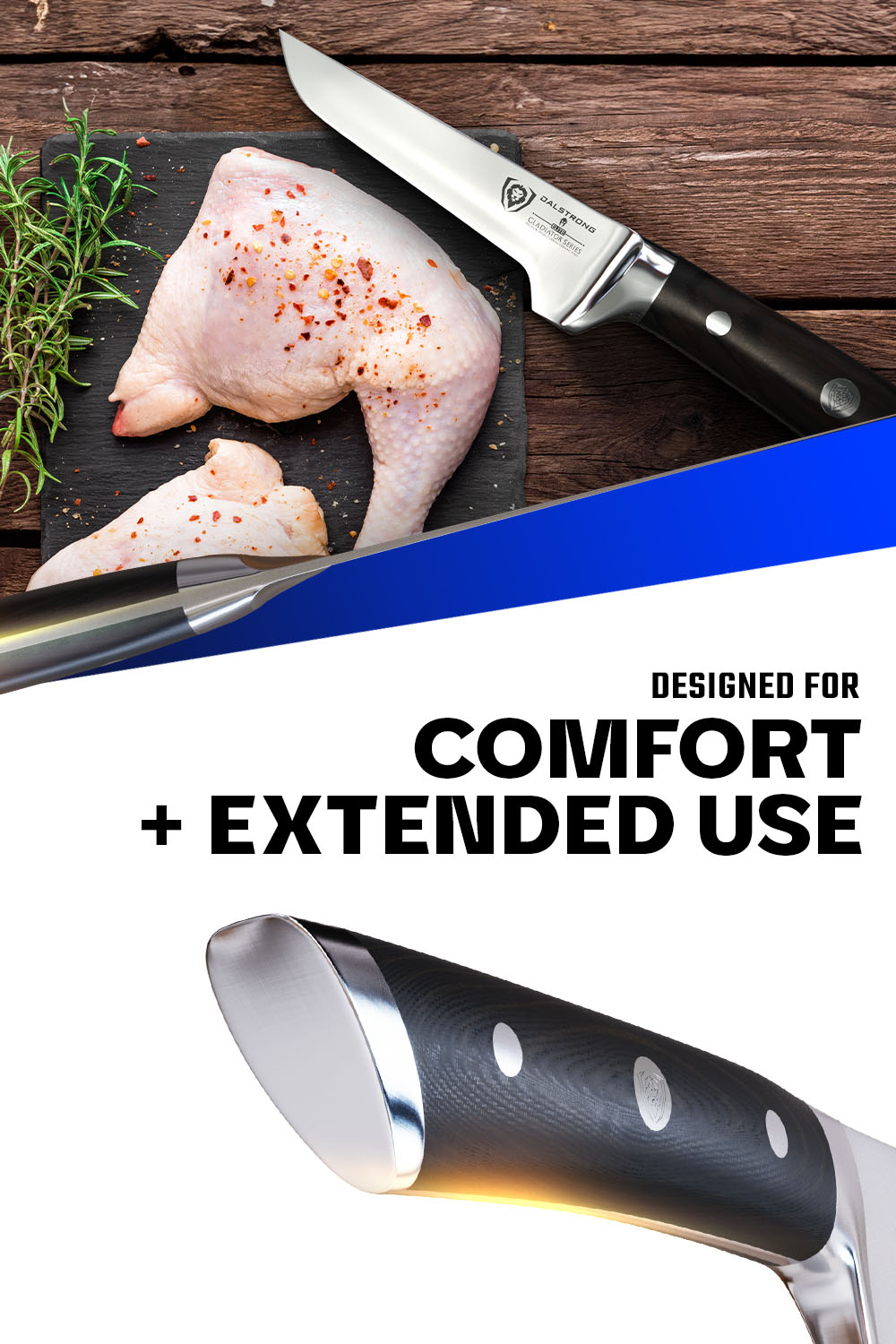 Poultry Boning Knife 3.75" | Gladiator Series | NSF Certified | Dalstrong ©
