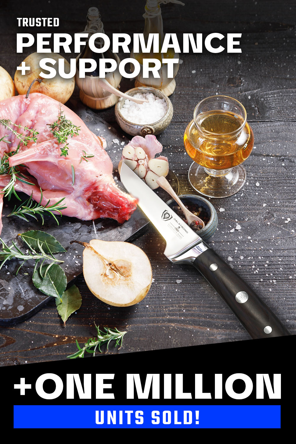 Poultry Boning Knife 3.75" | Gladiator Series | NSF Certified | Dalstrong ©