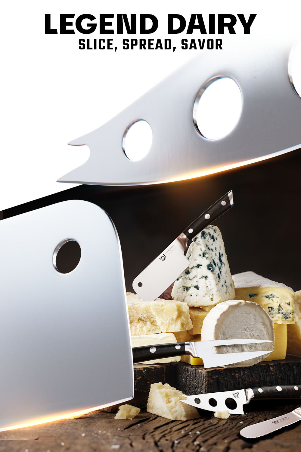 4-Piece Charcuterie & Cheese Knife Set | Gladiator Series | NSF Certified | Dalstrong ©