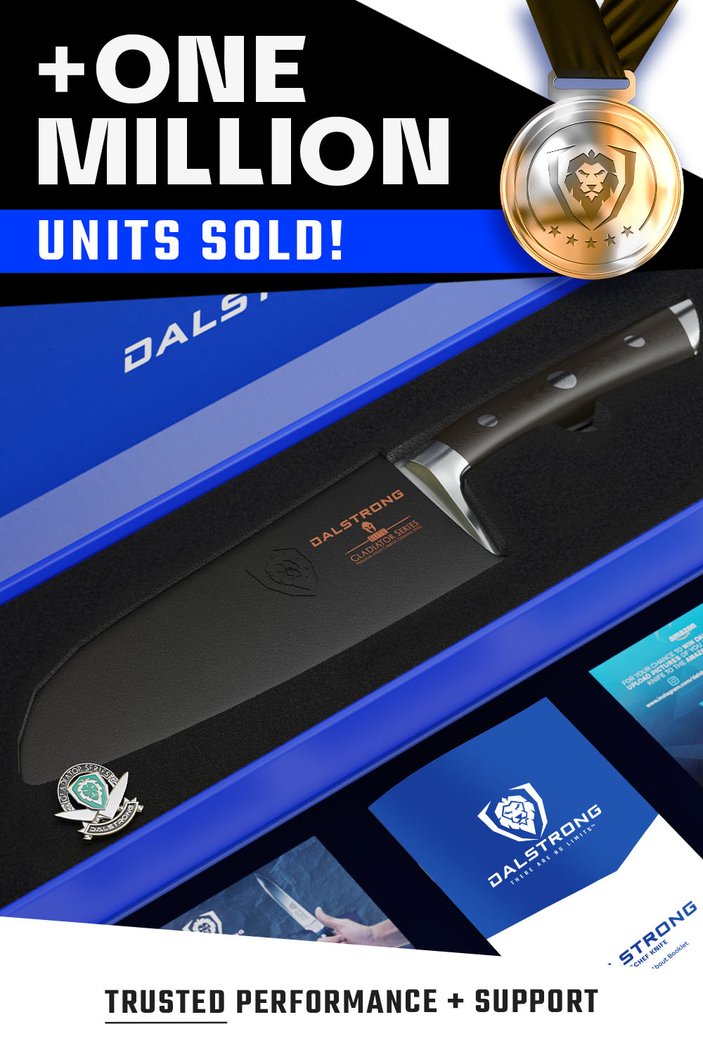 Santoku Knife 7" | Gladiator Series Elite | NSF Certified | Dalstrong ©