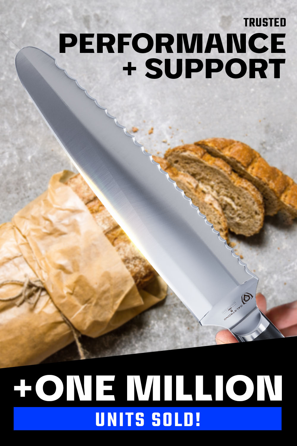 Dual-Sided Chef's Knife 8" | Gemini Twin Blade | Gladiator Series | NSF Certified | Dalstrong ©