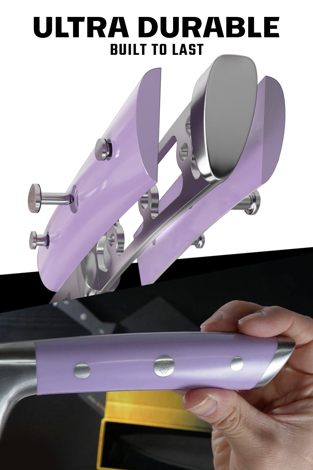 Chef Knife 8" | Lilac Handle | Gladiator Series | NSF Certified | Dalstrong ©