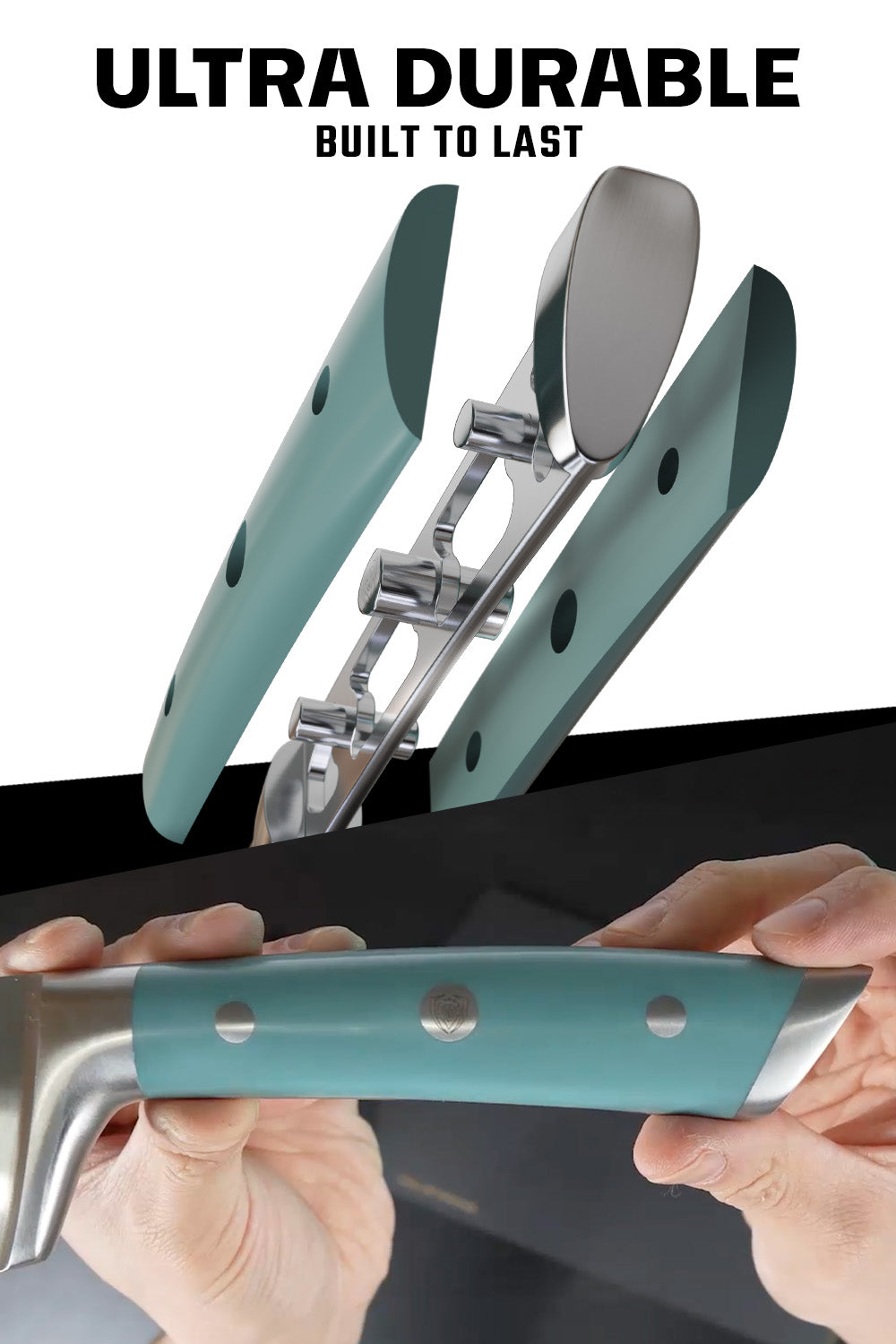 Chef Knife 8" | Aegean Teal Handle | Gladiator Series | NSF Certified | Dalstrong ©