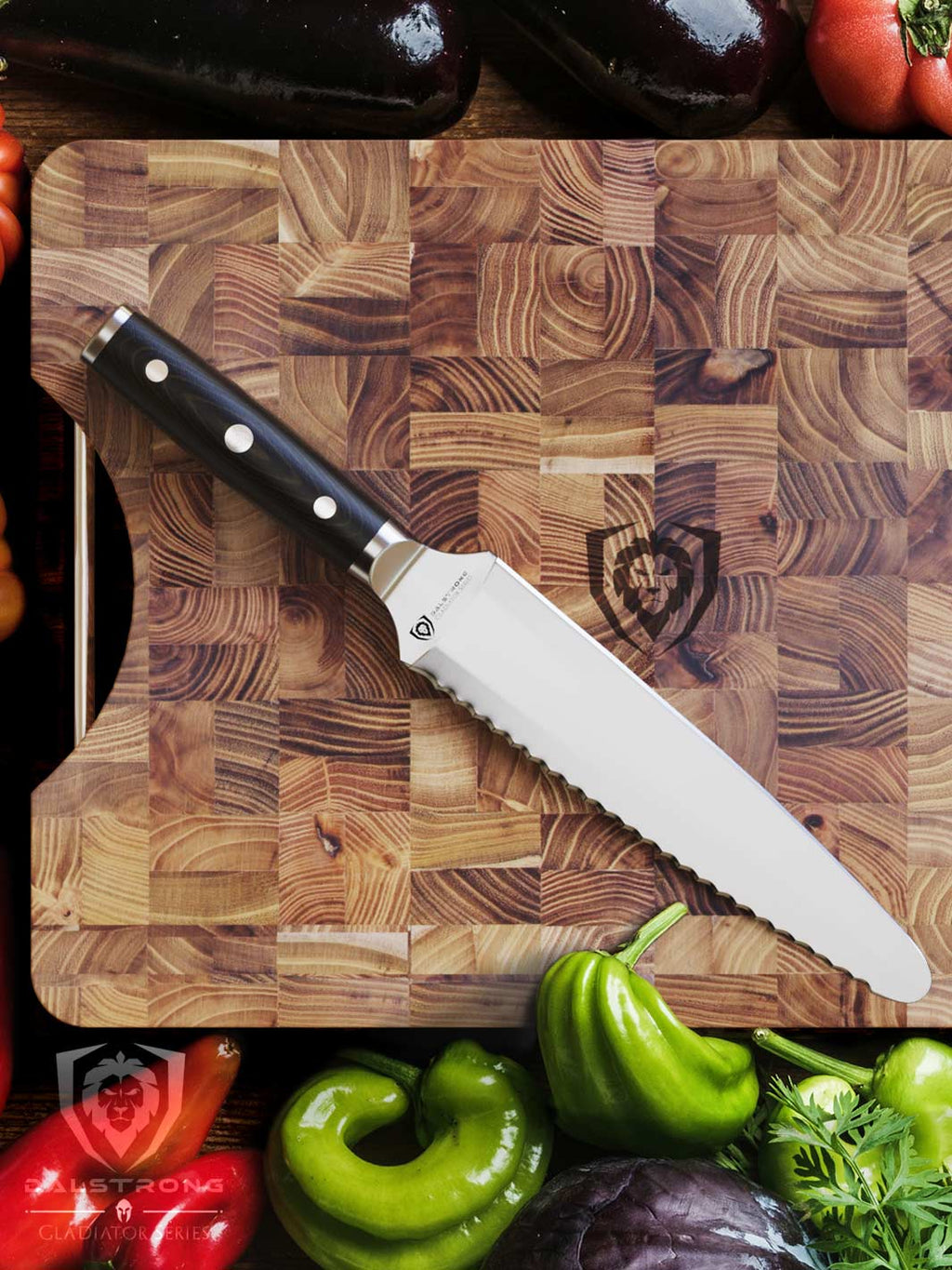 Dual-Sided Chef's Knife 8" | Gemini Twin Blade | Gladiator Series | NSF Certified | Dalstrong ©