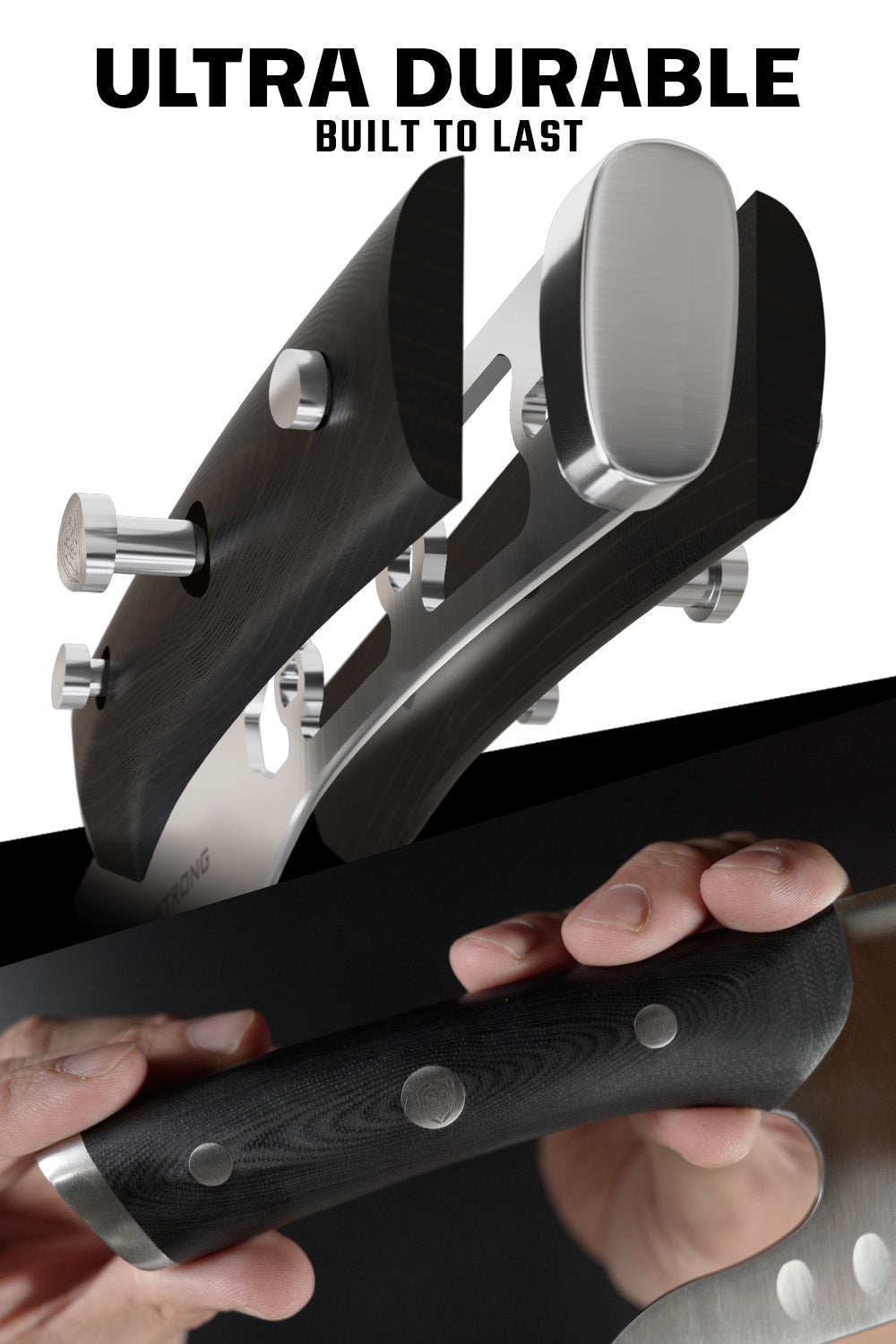 Guardian Chef's Knife 8" - Ergonomic | Gladiator Series | NSF Certified | Dalstrong ©