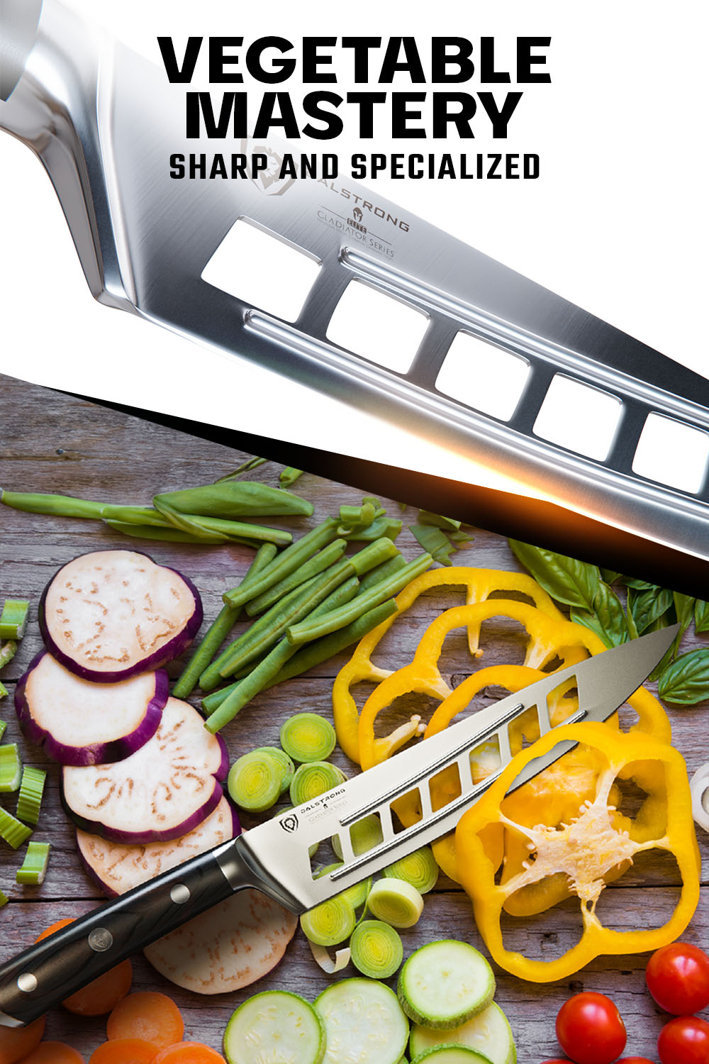 Vegetable Knife 8" | Deflector | Gladiator Series | NSF Certified | Dalstrong ©