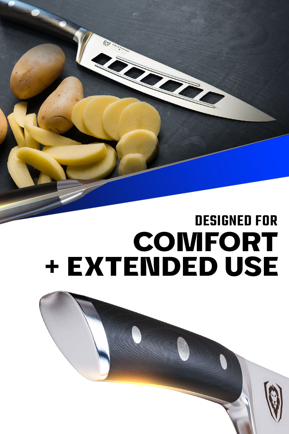 Vegetable Knife 8" | Deflector | Gladiator Series | NSF Certified | Dalstrong ©