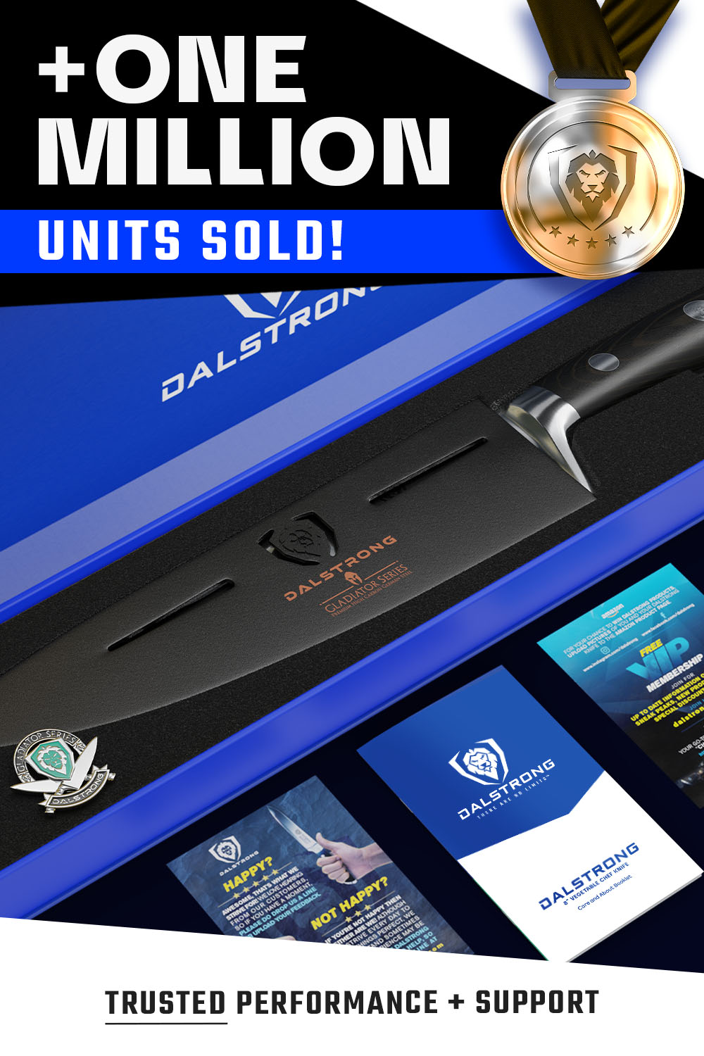 Vegetable Knife 8" | Deflector | Gladiator Series | NSF Certified | Dalstrong ©