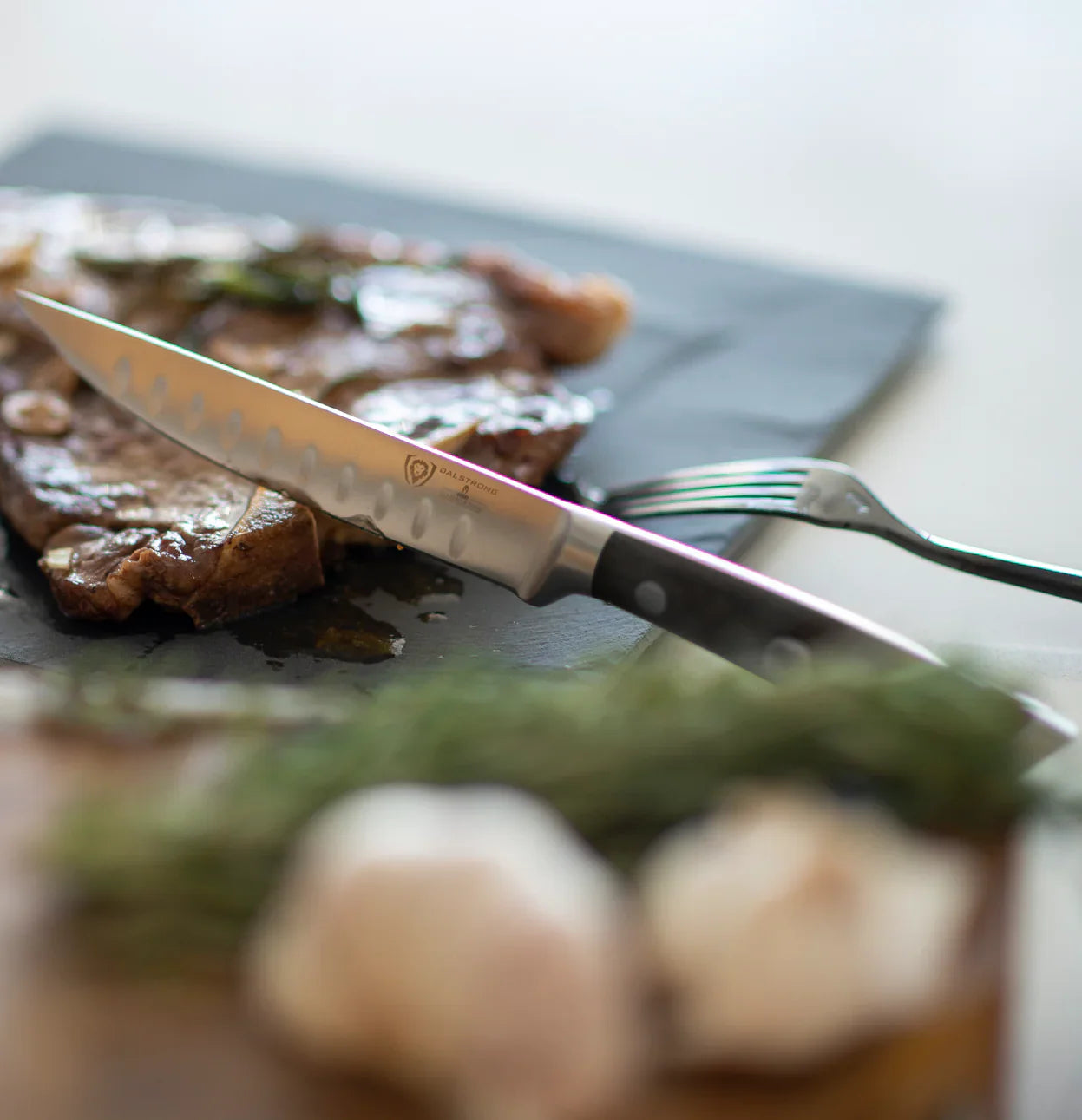 4-Piece Straight-Edge Steak Knife Set | Gladiator Series | NSF Certified | Dalstrong ©