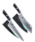 Gladiator Series Chef & BBQ Essentials |  8" Chef's Knife + 8" Chef-Cleaver Hybrid - The Crixus