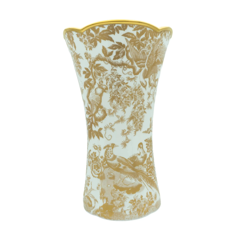 Royal Crown Derby  Gold Aves Column Vase
