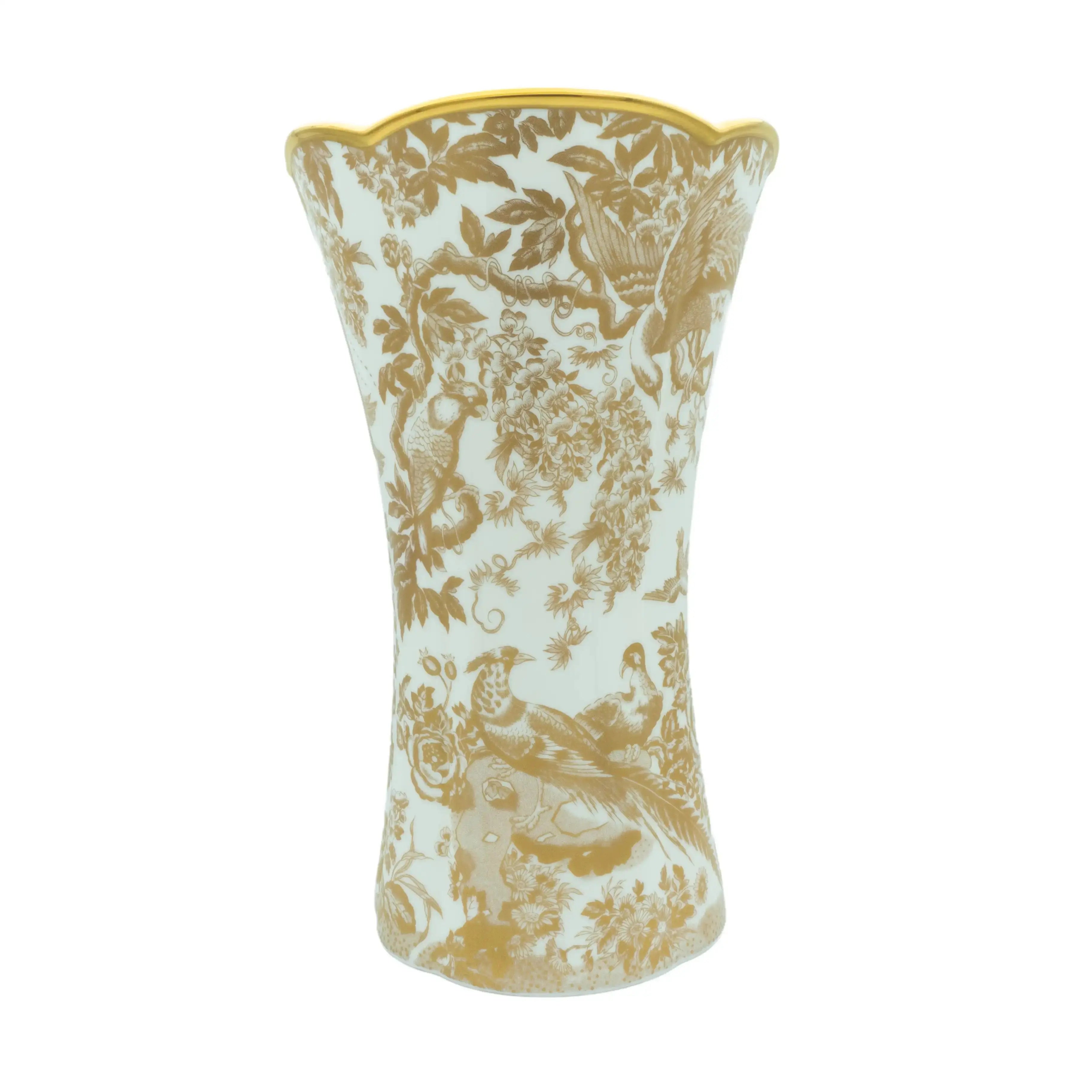 Royal Crown Derby  Gold Aves Column Vase