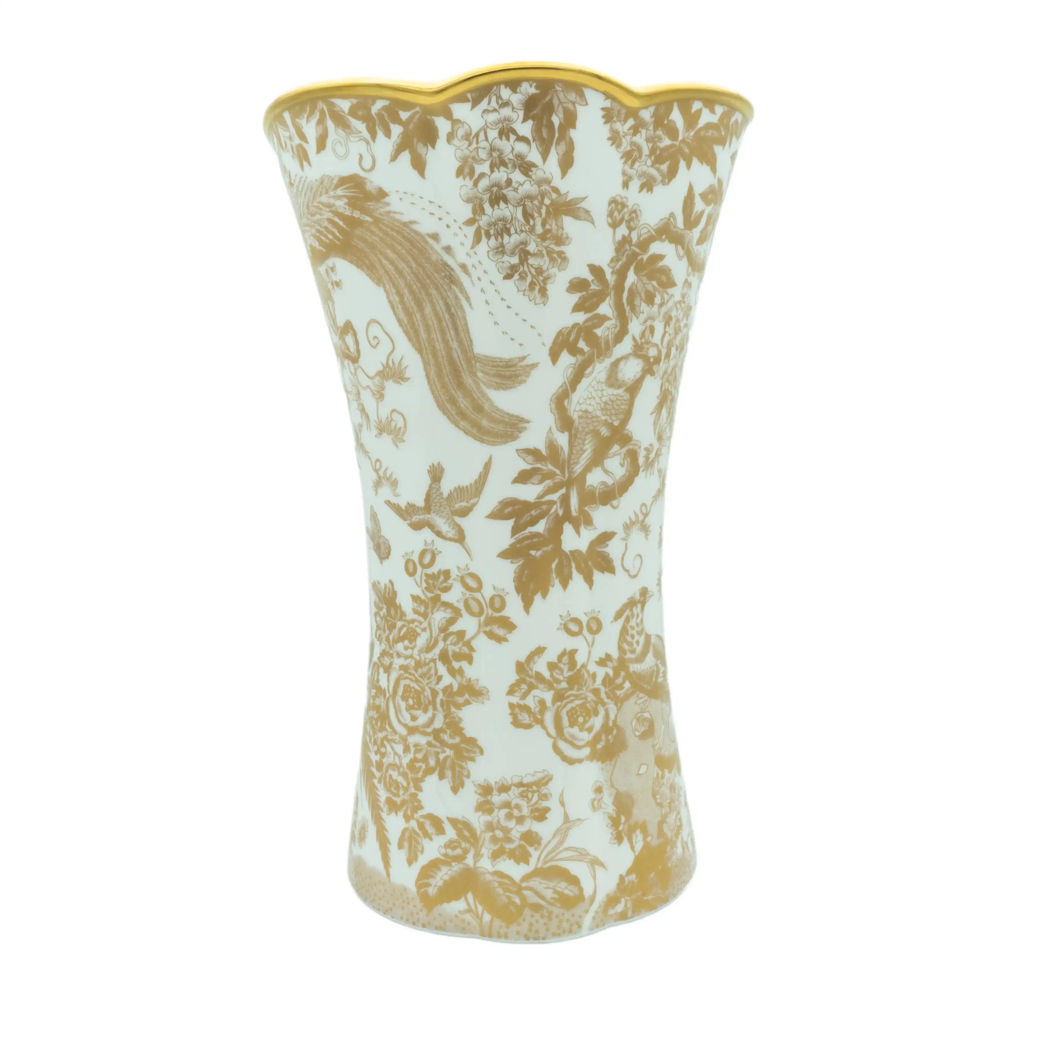 Royal Crown Derby  Gold Aves Column Vase