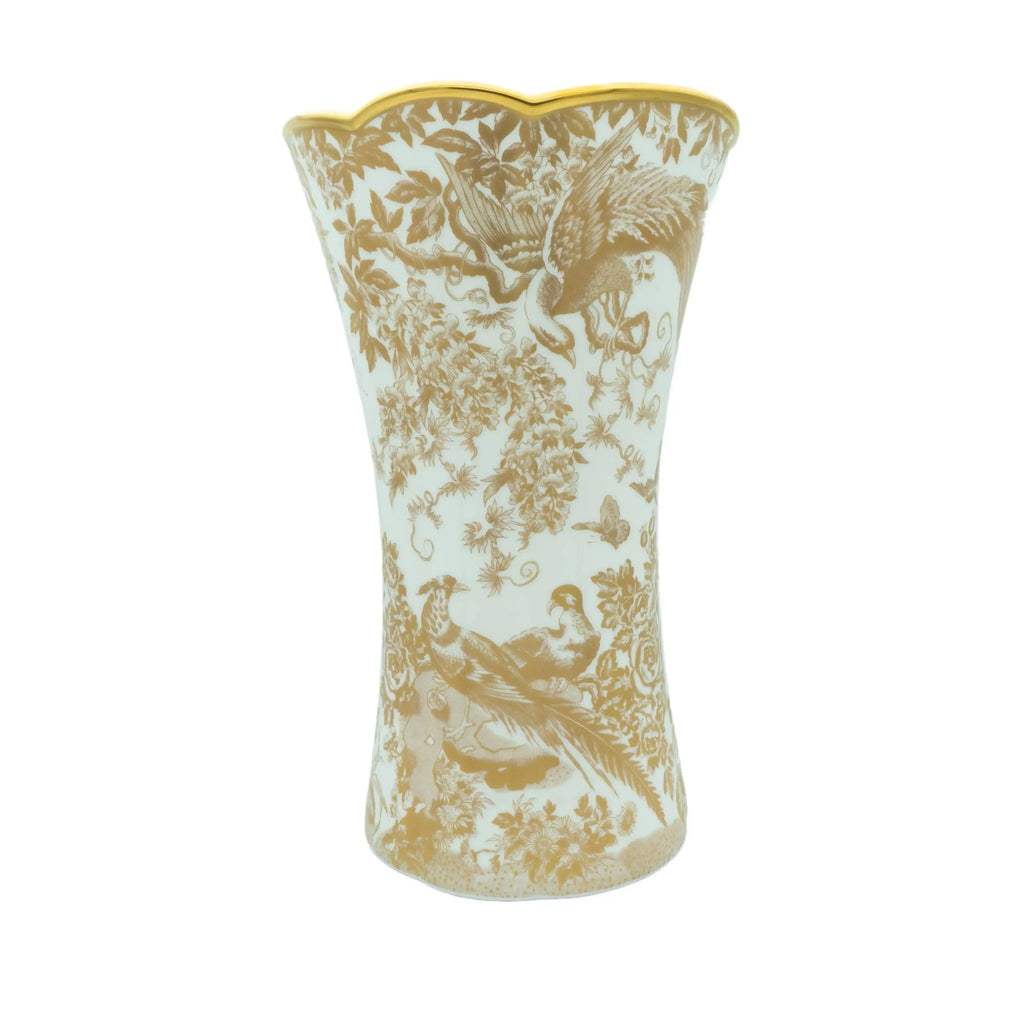 Royal Crown Derby  Gold Aves Column Vase