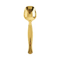 Gold Disposable Plastic Serving Spoons