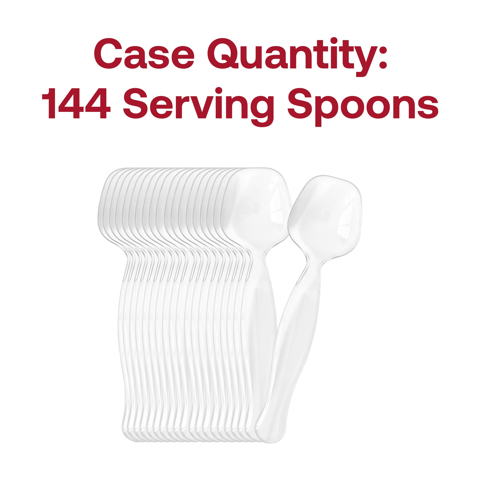 Clear Plastic Serving Spoons