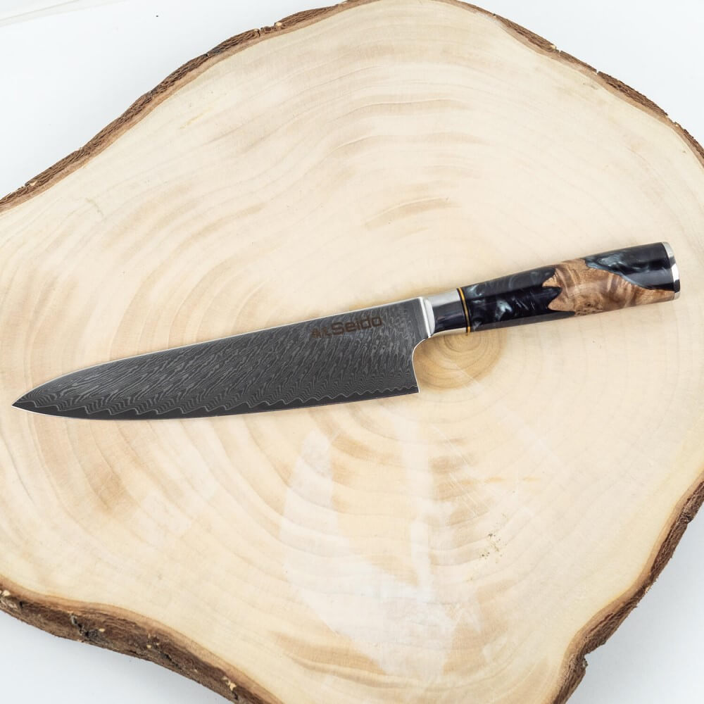 Gyuto Executive Chef Knife with Black Resin Handle