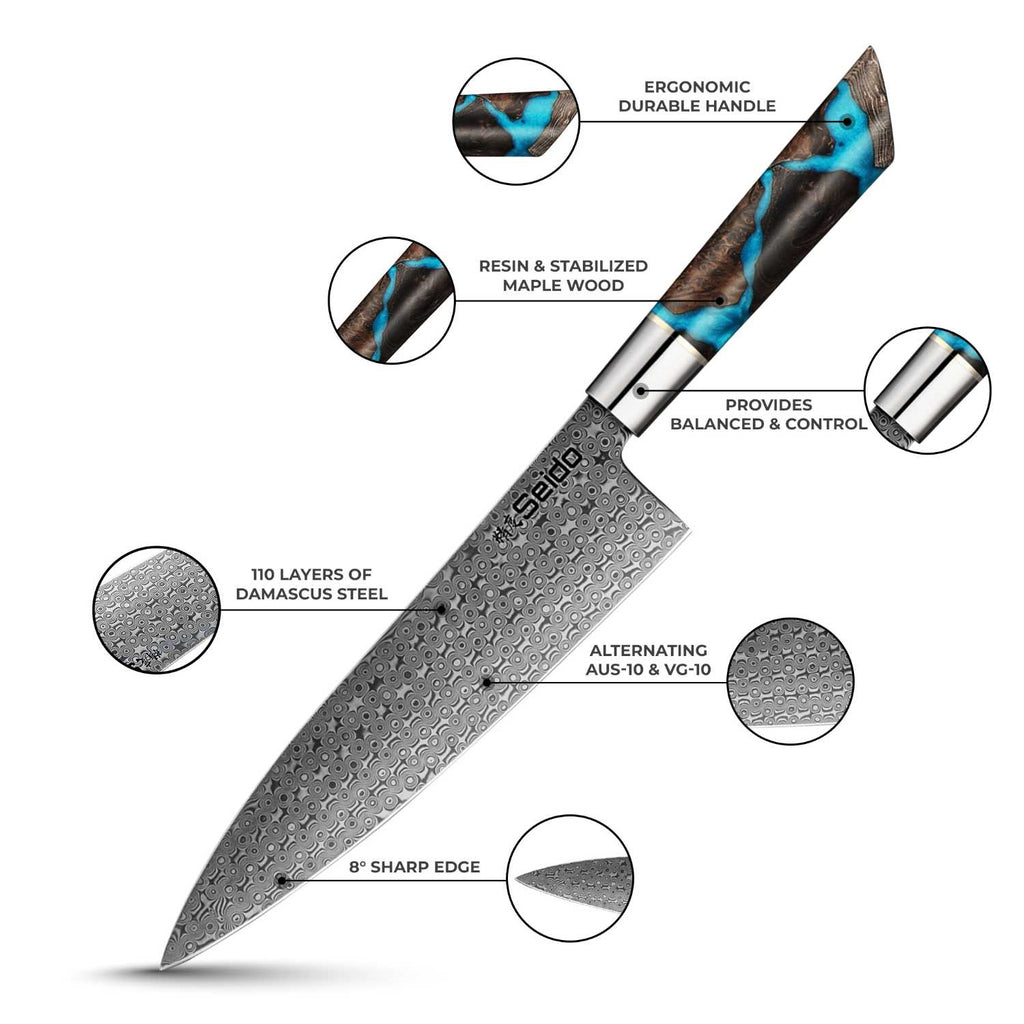 Shinko 8" Gyuto 110 Layers