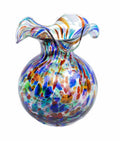 Vietri Hibiscus Glass Carnevale Bud Vase
