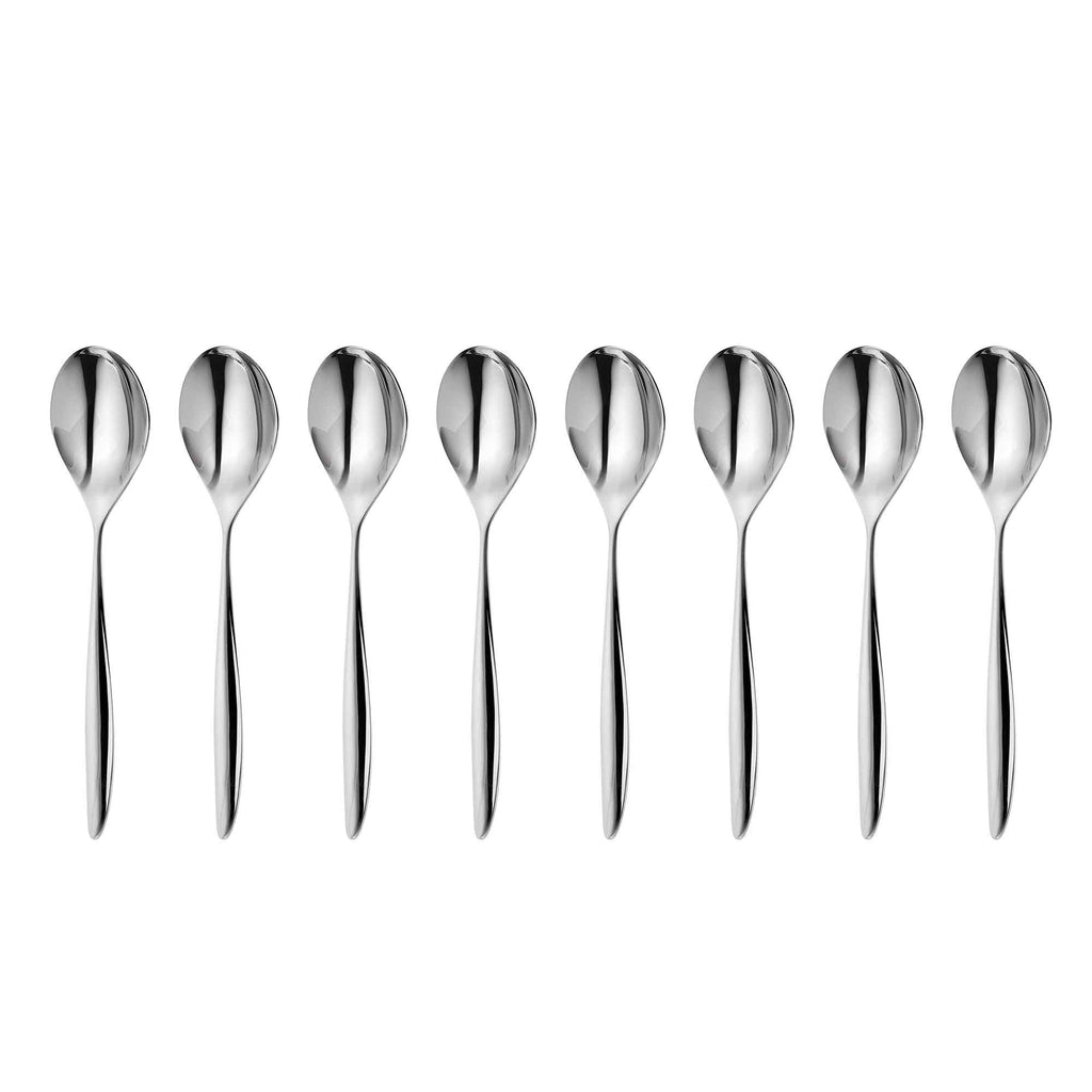 Hidcote Bright Coffee / Espresso Spoon, Set of 8
