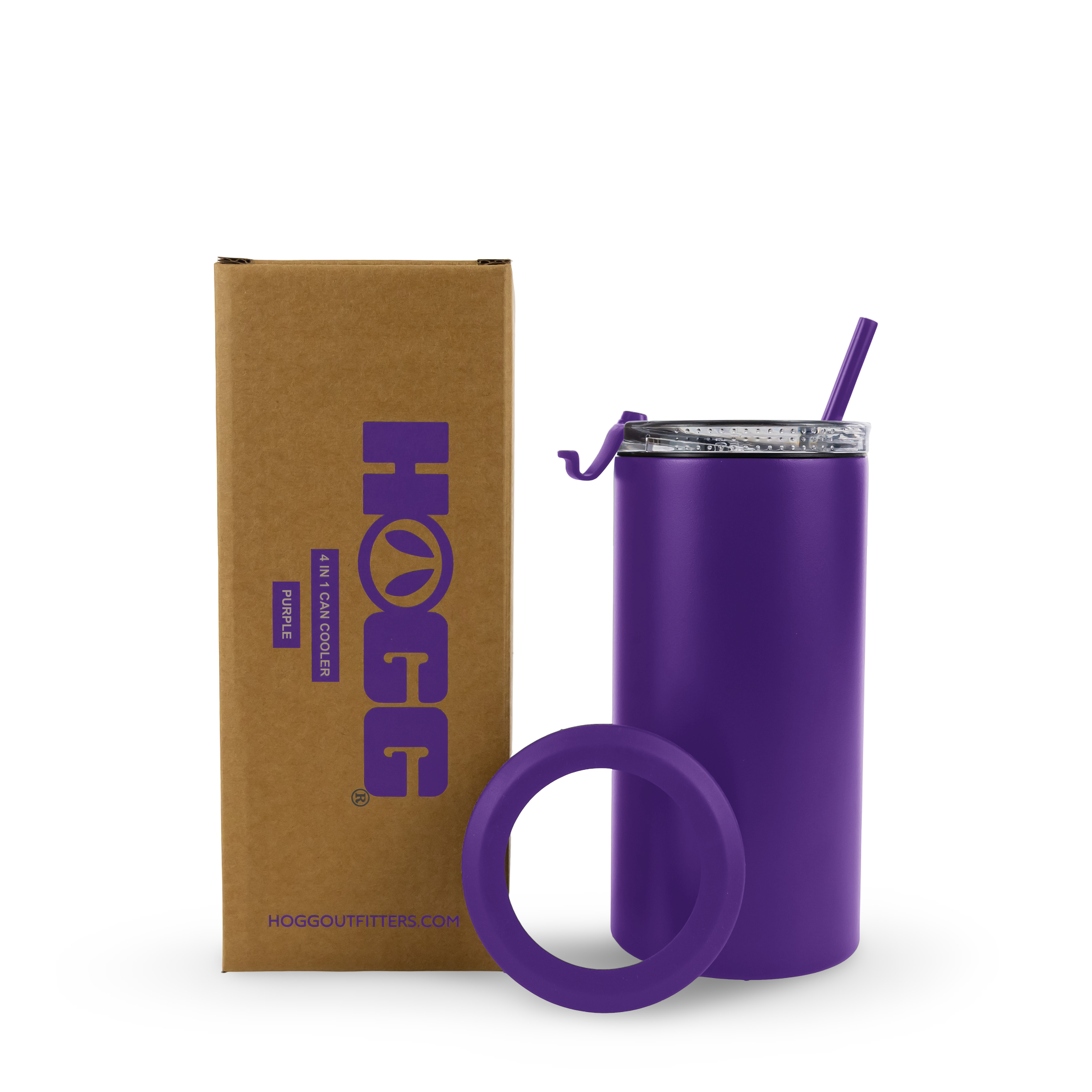4 in 1 Powder Coated Can Cooler