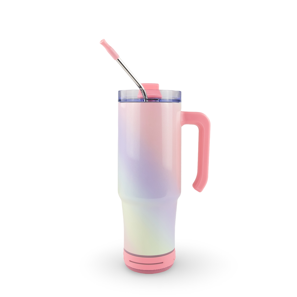30oz Sublimatable Holographic Speaker Grippy Tumbler - Unicorn