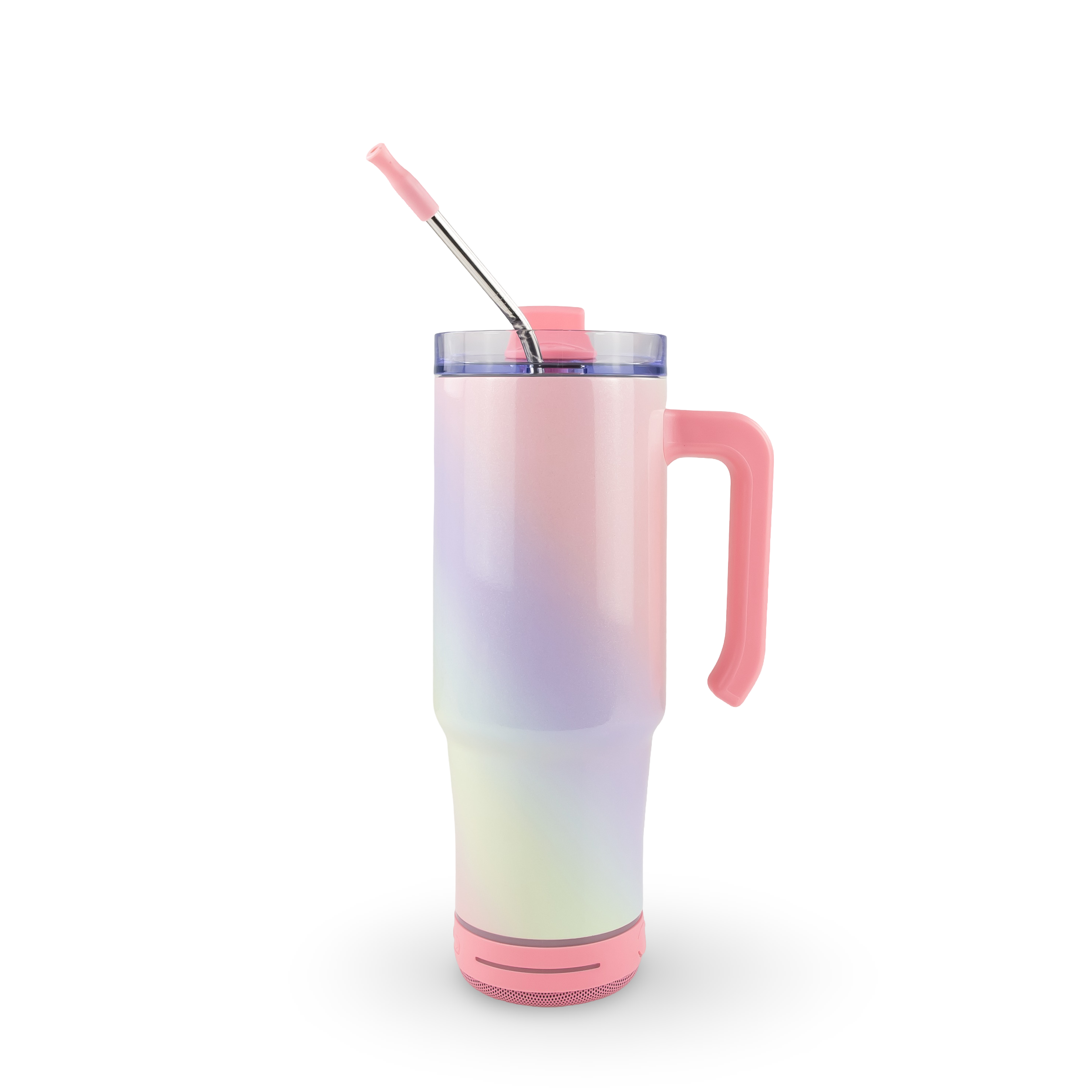 30oz Sublimatable Holographic Speaker Grippy Tumbler - Unicorn